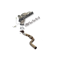 Colector De Escape Tubular Inoxidable / Opel Astra G 1.8i 16v Porton Trasero 98-01 Rc Racing