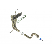 Colector De Escape Tubular Inoxidable / Peugeot 307cc / Peugeot 307 1.6i 16v Porton Trasero 04/01- Rc Racing