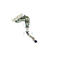 Colector De Escape Tubular Inoxidable / Renault Clio 1.8i 16v 91-92 Rc Racing