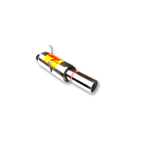 Escape Trasero Inoxidable / Peugeot 206 2.0i 16v Cabrio 10/00- Rc Racing