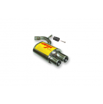 Escape Trasero Inoxidable No Homologado / Bmw 118d / Bmw 120d E-87 1.8 Serie 1 04- Rc Racing