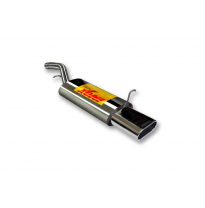 Escape Trasero Inoxidable No Homologado / Ford Fiesta 1.6 Tdci 11/04-11/05 Rc Racing