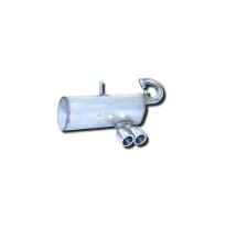 Escape Trasero Inoxidable No Homologado / Smart 452 Roadster 04/03-11/05 Rc Racing