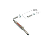 Escape Trasero Inoxidable Grupo-N Competicion / Renault R8 / Simca Mil 1.0 62-72 Rc Racing