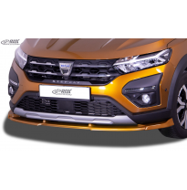 Spoiler delantero RDX VARIO-X para DACIA Sandero 3 Stepway (2021+) Splitter de labio delantero