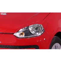 RDX Pestañas de faros para VW Up (AA/AAA) Light Brows Conjunto para ambos lados. Fabricado en plástico PUR/ABS. Incluye homologa