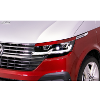 RDX Pestañas de faros para VW T6.1 Light Brows Conjunto para ambos lados. Fabricado en plástico PUR/ABS. Incluye homologación TU