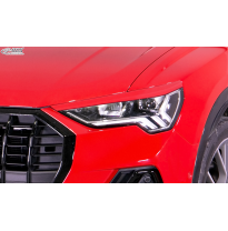 RDX Pestañas de faros para AUDI Q3 F3 (2019+) Light Brows Conjunto para ambos lados. Fabricado en plástico PUR/ABS. Incluye homo