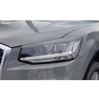 RDX Pestañas de faros para AUDI Q2 GA (2016+) Light Brows Conjunto para ambos lados. Fabricado en plástico PUR/ABS. Incluye homo