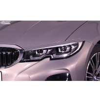 RDX Pestañas de faros para BMW Serie 3 G20 G21 Light Brows Conjunto para ambos lados. Fabricado en plástico PUR/ABS. Incluye hom