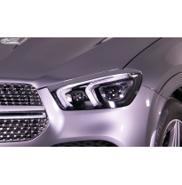 RDX Pestañas de faros para MERCEDES GLE 167 (2018+) Conjunto para ambos lados. Fabricado en plástico PUR/ABS. Incluye homologaci