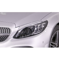 RDX Pestañas de faros para MERCEDES Clase C W205, S205, C205 (2014-2021) Light Brows Conjunto para ambos lados. Fabricado en plá