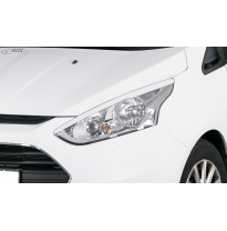 RDX Pestañas de faros para FORD B-Max JK8 (2012-2017) Light Brows Conjunto para ambos lados. Fabricado en plástico PUR/ABS. Incl
