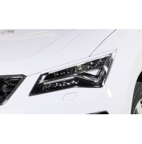 RDX Pestañas de faros para SEAT Ateca y CUPRA Ateca 5FP (2016-2021) Light Brows Conjunto para ambos lados. Fabricado en plástico