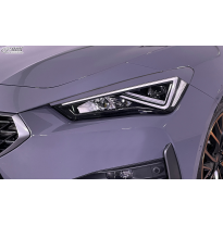 RDX Pestañas de faros para SEAT &amp; CUPRA Leon (KL, 2020+) / CUPRA Formentor (KM, 2020+) Light Brows Conjunto para ambos lados. Fa