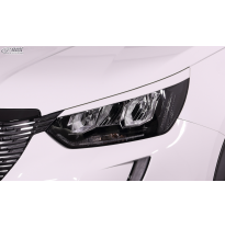 RDX Pestañas de faros para PEUGEOT 208 y 2008 (U) 2019+ Light Brows Conjunto para ambos lados. Fabricado en plástico PUR/ABS. In