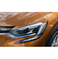 RDX Pestañas de faros para RENAULT Captur II (RJB, 2020+) Light Brows Conjunto para ambos lados. Fabricado en plástico PUR/ABS.