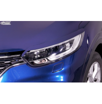 RDX Pestañas de faros para RENAULT Kadjar RFE (2015-2022) Light Brows Conjunto para ambos lados. Fabricado en plástico PUR/ABS.