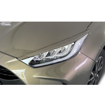 RDX Pestañas de faros para TOYOTA Yaris (XPA1) 2020+ Light Brows Conjunto para ambos lados. Fabricado en plástico PUR/ABS. Inclu