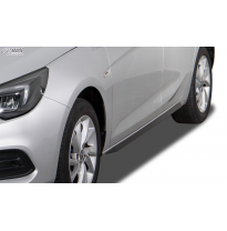 RDX Faldones laterales para OPEL Astra K (2015-2021) &quot;Slim&quot; Conjunto para ambos lados. Fabricado en plástico ABS. Negro de alto