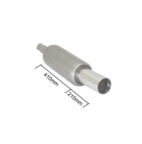 Escape Universal Acero Inox Con Salida Redonda 90 Mm Sport Line - Tubo De Entrada 56/61mm Para Soldar
  Universal Escapes Ro