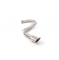 Tramo trasero grupo N en acero inox con salida ovalada 135x90 mm</p>
 Solo para versión sin SCR / AdBlue
 Línea con diámetro mej