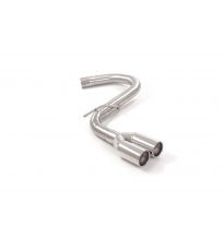 Tramo trasero grupo N en acero inox con salidas redondas 2x80 mm asimetricas</p>
 Solo para versión sin SCR / AdBlue
 Línea con