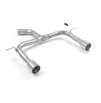 Tramo trasero grupo N dobles en acero inox con salidas redonda 102 mm</p>
 Supresión de la válvula integrada. El actuador de la