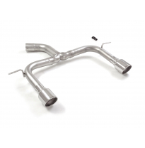Tramo trasero grupo N doble en acero inox con salidas redondas 102 mm Sport Line</p>
 Supresión de la válvula integrada. El actu