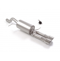 Silencioso trasero grupo N en acero inox con salidas redondas 2x90 mm Sport Line
 Supresión de la válvula integrada. Para elimin