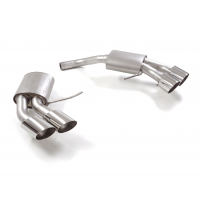 Silencioso trasero doble en acero inox con salidas redondas 102 mm Sport Line  </p>
 
 
 CON HOMOLOGACION Porsche Macan Mk1 (typ
