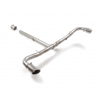 Tramo trasero grupo N doble en acero inox con salidas redondas 95 mm Sport Line</p>
 Línea con diámetro mejorado 60 mm </p>
 
 -