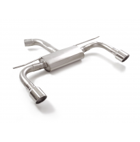 Silencioso trasero doble en acero inox con salidas redondas 102 mm Sport Line  </p>
 Línea con diámetro mejorado 70 mm
 
 CON HO