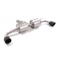 Silencioso trasero doble en acero inox con salidas redondas 114 mm Sport Line Black</p>
 Línea con diámetro mejorado 70 mm
 
 CO