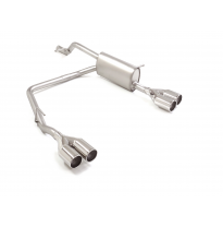 Silencioso trasero doble en acero inox con salidas redondas 2x80 mm asimetricas 
 
 
 CON HOMOLOGACION Alfa Romeo Junior(966) 20