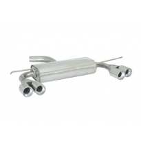 Escape Trasero Doble Acero Inox Salidas Redondas 2x80 Mm Asimetricas - Modificación Del Parachoques Original
  Audi A3 (Typ