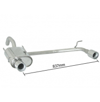 Escape Trasero Doble Acero Inox Salidas Redondas 90 Mm - Modificación Del Parachoques Original
  Fiat Panda Ii (Typ169) 1.4