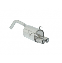 Silencioso Trasero Acero Inox Salidas Redondas 2x70 Mm  
  Ford Ka 1.3 Tdci Dpf (55kw) 01/2009&gt;&gt; Ragazzon