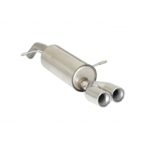 Silencioso Trasero Acero Inox Salidas Redondas 2x80 Mm Asimetricas - Línea Con Diámetro Mejorado 60 Mm
  Citroen Ds3 1.6 Turbo T