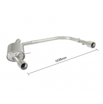 Escape Trasero Doble Acero Inox Salidas Redondas 90 Mm - Modificación Del Parachoques Original
  Ford S-Max 2.0tdci Dpf (120