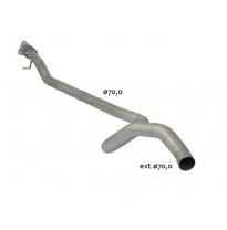 Tramo Intermedio Grupo N Acero Inox - Línea Con Diámetro Mejorado 70 Mm
  Renault Mégane Mk3 2008&gt;&gt;2016 Coupè 2.0rs (184 / 195kw