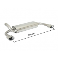 Escape Trasero Doble Acero Inox Salidas Ovaladas 135x90 Mm - Modificación Del Parachoques Original
  Opel Astra J Gtc 1.6 Tu