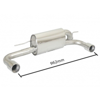 Escape Trasero Doble Acero Inox Salidas Redondas 90 Mm
  Bmw Serie1 F20/F21 F20 114i (75kw - N13) 2012&gt;&gt;2015 Ragazzon