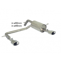 Escape Trasero Doble Acero Inox Salidas Ovaladas 115x70 Mm - Modificación Del Parachoques Original
  Peugeot 208 1.6vti (88k