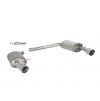 Escape Trasero Doble Acero Inox Salidas Redondas 102 Mm Sport Line
  Audi A6 (Typ 4g) 2011&gt;&gt;2018 3.0tdi V6 Quattro (180kw) 2