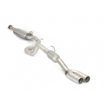 Escape Intermedio Acero Inox Con Valvula De Depresión Provista De Mando + Escape Trasero Acero Inox Salidas Redondas 2x7