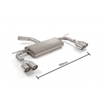 Escape Trasero Doble Acero Inox Salidas Redondas 2x80 Mm Sport Line Asimetricas  
 Solo Para Versión Sin Scr / Adblue
 Seat