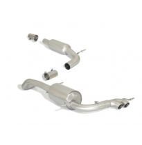 Escape Intermedio Acero Inox + Escape Trasero Acero Inox Con Salida Redonda Central 2 / 60 Mm
 Línea Con Diámetro Mejora