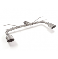 Tramo Trasero Grupo N Doble Acero Inox Salidas Ovaladas 135x90 Mm
 Línea Con Diámetro Mejorado 60 Mm 
 Fiat 124 Spider 2016&gt;&gt; 1.