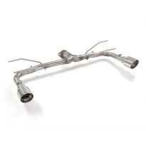 Tramo Trasero Grupo N Doble Acero Inox Salidas Redondas 102 Mm Sport Line
 Línea Con Diámetro Mejorado 60 Mm 
 Fiat 124 Spider 2